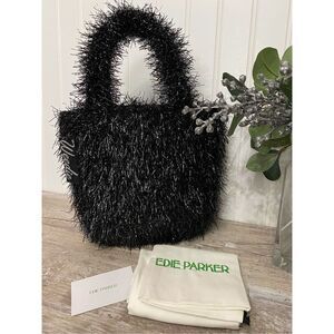Edie Parker Weedie Black Tote Bag Purse